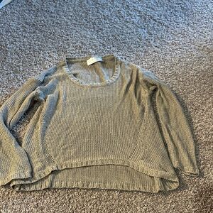 RD Style Gray Scoop Neck Sweater